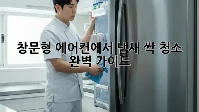 창문형 에어컨에서 냄새 싹! 청소 완벽 가이드